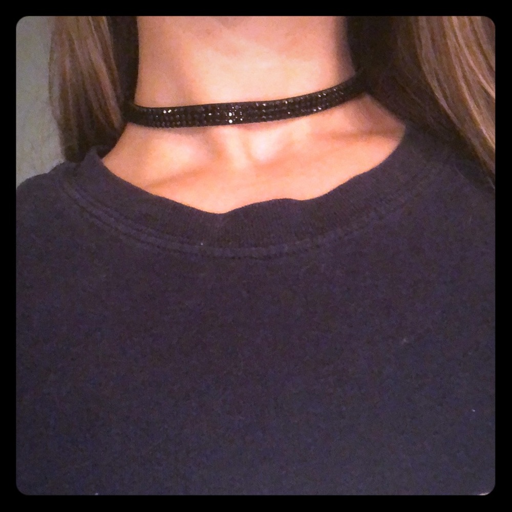 Swarovski Crystal Black Choker
